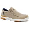 OrthoComfoot Men’s Orthopedic Slip-On Loafers Walking Shoes: Comfortable Arch Support Shoes for Plantar Fasciitis Relief, Flat Feet Casual Work Orthotic Loafers for Foot and Heel Pain(W3-khaki)