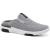 OrthoComfoot Men’s Orthopedic Slip-On Loafers Walking Shoes with Arch Support: Comfortable Orthotic Shoes for Plantar Fasciitis, Casual Flat Feet Slippers for Foot and Heel Pain Relief(W3-gray)