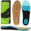 OrthoComfoot Plantar Fasciitis Orthotic Insoles – Comfortable High Arch Support Inserts for Women & Men, 220+lbs Heavy Duty Cushion Pain Relief Shoe Insole for Flat Feet – Arch Pain – Heel Pain -Work(Brown)