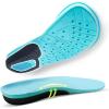 OrthoComfoot Wide Plantar Fasciitis Inserts for Women, Breathable Comfort Arch Support Insoles for Diabetes & Flat Feet, 240LBS+ Heavy-Duty Adjustable TPU, Work Boot Orthotic Insoles, Size 8 Women(Black)