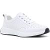 Women’s Orthopedic Leather Dress Walking Shoes: Comfortable Shoes with Arch Support for Plantar Fasciitis, Casual Flat Feet Supportive Fashion Sneakers for Foot and Heel Pain Relief(W1-white)
