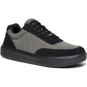 OrthoComfoot Men’s Orthopedic Fashion Sneakers for Plantar Fasciitis: Comfortable Orthotic Walking Shoes with Arch Support, Casual Orthotic Flat Feet Shoes for Ankle and Foot Pain Relief(W2-black)