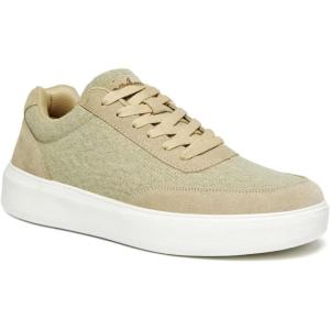 OrthoComfoot Men’s Orthopedic Fashion Sneakers for Plantar Fasciitis: Comfortable Orthotic Walking Shoes with Arch Support, Casual Orthotic Flat Feet Shoes for Ankle and Foot Pain Relief(W3-tan)