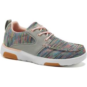 Women’s Orthopedic Walking Shoes with Arch Support: Comfortable Adjustable Fashion Sneakers for Plantar Fasciitis, Casual Cushioned Orthotic Athletic Shoes for Foot and Ankle Pain(W4-rainbow Pink)