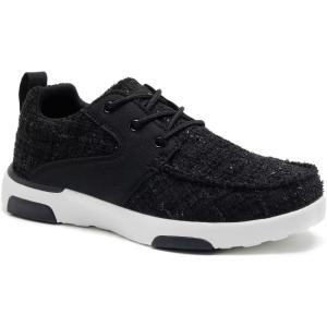 Women’s Orthopedic Walking Shoes with Arch Support: Comfortable Adjustable Fashion Sneakers for Plantar Fasciitis, Casual Cushioned Orthotic Athletic Shoes for Foot and Ankle Pain(W1-black)