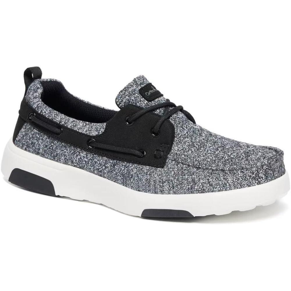 imageOrthoComfoot Womens Orthopedic Lace Up Shoes Comfortable Arch Support Shoes for Plantar Fasciitis Ultralight Walking Loafers for Heel and Foot Pain ReliefW2dark Grey