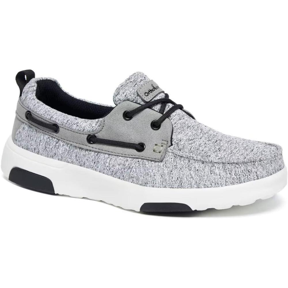imageOrthoComfoot Womens Orthopedic Lace Up Shoes Comfortable Arch Support Shoes for Plantar Fasciitis Ultralight Walking Loafers for Heel and Foot Pain ReliefW4light Grey