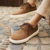 Men’s Orthopedic Fashion Sneakers with Arch Support: Plantar Fasciitis Walking Shoes for Flat Feet, Comfortable Casual Flat Feet Orthotic Shoes for Ankle and Heel Pain Relief(W4-khaki)