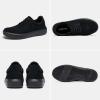 Men’s Orthopedic Fashion Sneakers with Arch Support: Plantar Fasciitis Walking Shoes for Flat Feet, Comfortable Casual Flat Feet Orthotic Shoes for Ankle and Heel Pain Relief(W1-black)