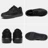 OrthoComfoot Men’s Orthopedic Leather Dress Walking Shoes: Comfortable Plantar Fasciitis Oxford with Arch Support, Flat Feet Casual Business Work Shoes for Foot and Heel Pain Relief(W1-black)