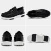 OrthoComfoot Men’s Orthopedic Walking Shoes with Arch Support: Casual Plantar Fasciitis Slip-On Loafers for Flat Feet, Orthotic Adjustable Fashion Sneakers for Foot and Heel Pain(W1-black)