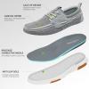 OrthoComfoot Men’s Orthopedic Walking Shoes with Arch Support: Casual Plantar Fasciitis Slip-On Loafers for Flat Feet, Orthotic Adjustable Fashion Sneakers for Foot and Heel Pain(W3-light Grey)