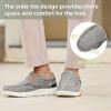 OrthoComfoot Women’s Orthopedic Comfortable Walking Shoes, Casual Arch Support Slip-On Shoes for Plantar Fasciitis, Breathable Orthotic Loafers for Foot and Heel Pain Relief(W12-grey Coral)