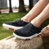 OrthoComfoot Women’s Orthopedic Comfortable Walking Shoes, Casual Arch Support Slip-On Shoes for Plantar Fasciitis, Breathable Orthotic Loafers for Foot and Heel Pain Relief(W1-black Grey)