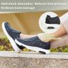 OrthoComfoot Women’s Orthopedic Comfortable Walking Shoes, Casual Arch Support Slip-On Shoes for Plantar Fasciitis, Breathable Orthotic Loafers for Foot and Heel Pain Relief(W5-black White)