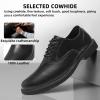 Orthopedic Business Leather Dress Shoes – Arch Support Plantar Fasciitis Comfortable Formal Wingtip Oxford for Mens – Casual Cap Toe Orthotics Patent Tuxedo Sneakers for Foot and Heel Pain Relief(W1-black)
