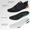 Women’s Orthopedic Fashion Sneakers for Plantar Fasciitis: Comfortable Arch Support Walking Shoes for Orthotic, Casual Supportive Sports Sneakers for Foot and Heel Pain Rlief(W1-black Grey)