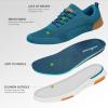 Women’s Orthopedic Fashion Sneakers for Plantar Fasciitis: Comfortable Arch Support Walking Shoes for Orthotic, Casual Supportive Sports Sneakers for Foot and Heel Pain Rlief(W3-blue)