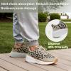 Women’s Orthopedic Fashion Sneakers with Arch Support: Comfortable Cushion Flat Feet Shoes for Plantar Fasciitis, Orthotic Supportive Casual Thick Sole Sneakers for Ankle and Foot Pain Relief(W7-leoperd)