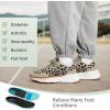 Women’s Orthopedic Fashion Sneakers with Arch Support: Comfortable Cushion Flat Feet Shoes for Plantar Fasciitis, Orthotic Supportive Casual Thick Sole Sneakers for Ankle and Foot Pain Relief(W7-leoperd)