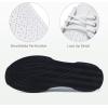 Women’s Orthopedic Leather Dress Walking Shoes: Casual Sneakers with Arch Support for Plantar Fasciitis, Comfortable Supportive Shoes with Orthotic Insoles for Foot and Heel Pain(W1-white)