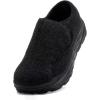 OrthoComfoot Men’s Orthopedic Diabetic Wide Walking Shoes: Plantar Fasciitis Arch Support Hook and Loop Comfortable Casual Loafers, Swollen Feet Orthotic Dress Leather Shoes Foot Heel Pain Relief(K1-black)