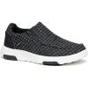 OrthoComfoot Women’s Orthopedic Comfortable Walking Shoes, Casual Arch Support Slip-On Shoes for Plantar Fasciitis, Breathable Orthotic Loafers for Foot and Heel Pain Relief(W5-black White)