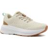 Women’s Orthopedic Fashion Sneakers with Arch Support: Comfortable Cushion Flat Feet Shoes for Plantar Fasciitis, Orthotic Supportive Casual Thick Sole Sneakers for Ankle and Foot Pain Relief(W6-beige/Brown)