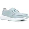 Women’s Orthopedic Leather Dress Walking Shoes: Casual Sneakers with Arch Support for Plantar Fasciitis, Comfortable Supportive Shoes with Orthotic Insoles for Foot and Heel Pain(W2-mint)