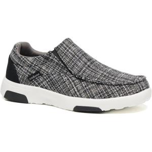 OrthoComfoot Women’s Orthopedic Comfortable Walking Shoes, Casual Arch Support Slip-On Shoes for Plantar Fasciitis, Breathable Orthotic Loafers for Foot and Heel Pain Relief(W6-grey/Black)