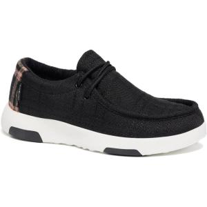 OrthoComfoot Women’s Orthopedic Lace Up Shoes, Comfortable Arch Support Shoes for Plantar Fasciitis, Ultralight Walking Loafers for Heel and Foot Pain Relief(W1-black-09)