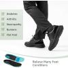 Men’s Orthopedic Leather Dress Walking Shoes: Comfortable Plantar Fasciitis Business Oxford with Arch Support, Casual Cushion Flat Feet Orthotic Walking Shoes for Foot and Heel Pain Relief(W1-black)