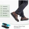 Men’s Orthopedic Leather Dress Walking Shoes: Comfortable Plantar Fasciitis Oxford with Arch Support, Orthotic Casual Business Flat Feet Work Shoes for Foot and Heel Pain Relief(W2-brown)
