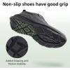 OrthoComfoot Men’s Orthopedic Leather Dress Walking Shoes: Comfortable Arch Support Oxfords for Plantar Fasciitis, Casual Orthotic Thick Sole Sneakers for Foot and Heel Pain Relief(W1-black)