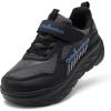 Boys Girls Kids Orthopedic Tennis Shoes: Wide Toe Box Comfortable Casual Plantar Fasciitis Arch Support School Athletic Running Sneakers, Lightweight Orthotic Sports Walking Shoes for Foot and Pain(K1-black)