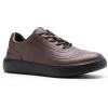 Men’s Orthopedic Leather Dress Walking Shoes: Comfortable Plantar Fasciitis Oxford with Arch Support, Orthotic Casual Business Flat Feet Work Shoes for Foot and Heel Pain Relief(W2-brown)