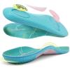 Air Cushion Sports Insoles for Running & Basketball – Plantar Fasciitis Relief Arch Support Comfortable Inserts, Athletic Metatarsal, Gel Forefoot & Orthotics for Sneakers, Size 10 Men/12 Women(W1-green)