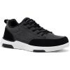 OrthoComfoot Men’s Orthopedic Arch Support Walking Shoes: Comfortable Heel Spurs Plantar Fasciitis Fashion Shoes, Breathable Orthotic Tennis Sneakers for Foot and Heel Pain(W1-black)