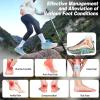 Women’s Orthopedic Wide Plantar Fasciitis Shoes: Comfortable Arch Support Diabetic Orthotic Flat Feet Trail Running Athletic Hiking Sneakers, Casual Sports Trekking Walking Shoes for Foot Heel Pain(K2-light Blue)