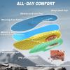 Women’s Orthopedic Wide Plantar Fasciitis Shoes: Comfortable Arch Support Diabetic Orthotic Flat Feet Trail Running Athletic Hiking Sneakers, Casual Sports Trekking Walking Shoes for Foot Heel Pain(K2-light Blue)