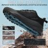 Women’s Orthopedic Wide Plantar Fasciitis Shoes: Comfortable Arch Support Diabetic Orthotic Flat Feet Trail Running Athletic Hiking Sneakers, Casual Sports Trekking Walking Shoes for Foot Heel Pain(K1-black)