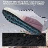 Women’s Orthopedic Wide Trail Running Shoes: Comfortable Arch Support Plantar Fasciitis Orthotic Flat Feet Athletic Sneakers, Casual Sports Trekking Hiking Walking Shoes for Foot Heel and Pain Relief(K2-purple)