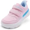 Girls Kids Wide Toe Box Orthopedic Tennis Shoes: Comfortable Corrective Plantar Fasciitis Arch Support Athletic Running Sneakers, Orthotic Casual School Sports Walking Shoes for Foot and Pain Relief(K2-pink)