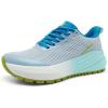 Women’s Orthopedic Wide Plantar Fasciitis Shoes: Comfortable Arch Support Diabetic Orthotic Flat Feet Trail Running Athletic Hiking Sneakers, Casual Sports Trekking Walking Shoes for Foot Heel Pain(K2-light Blue)