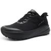 Women’s Orthopedic Wide Plantar Fasciitis Shoes: Comfortable Arch Support Diabetic Orthotic Flat Feet Trail Running Athletic Hiking Sneakers, Casual Sports Trekking Walking Shoes for Foot Heel Pain(K1-black)