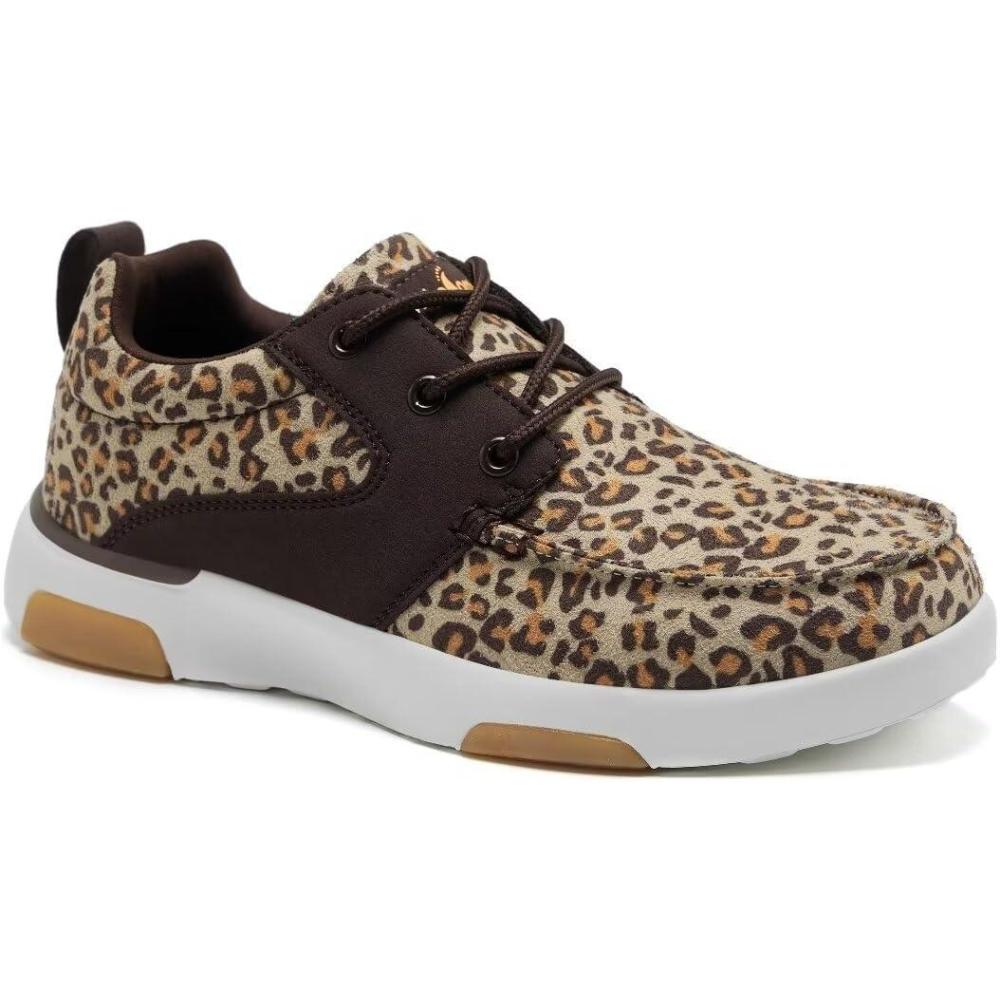 imageOrthoComfoot Womens Arch Support Walking ShoesW3leopard