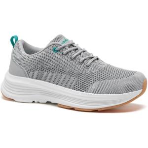 OrthoComfoot Women’s Arch Support Orthopedic Walking Sneakers(W4-grey)