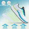 Men’s Orthopedic Arch Support Tennis Shoes: Fit Plantar Fasciitis Achilles Tendonitis Orthotic Heel Spur Bunions Recovery Trail Sneakers, Fashion Comfort Sport Gowalk Walking Shoes White Blue Size 9
