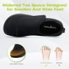 Men’s Orthopedic Diabetic Extra Wide Walking Shoes: Comfort Arch Support Flat Feet Hook and Loop Slip-Ons, Casual Wide Width Toe Box Thick Sole Shopping Loafers Black Size 14