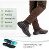 Men’s Orthopedic Leather Dress Walking Shoes: Casual Comfort Plantar Fasciitis Fashion Oxford with Arch Support, Heel Foot Pain Relief Colgs Mules for Meeting, Wedding Coffee Size 12
